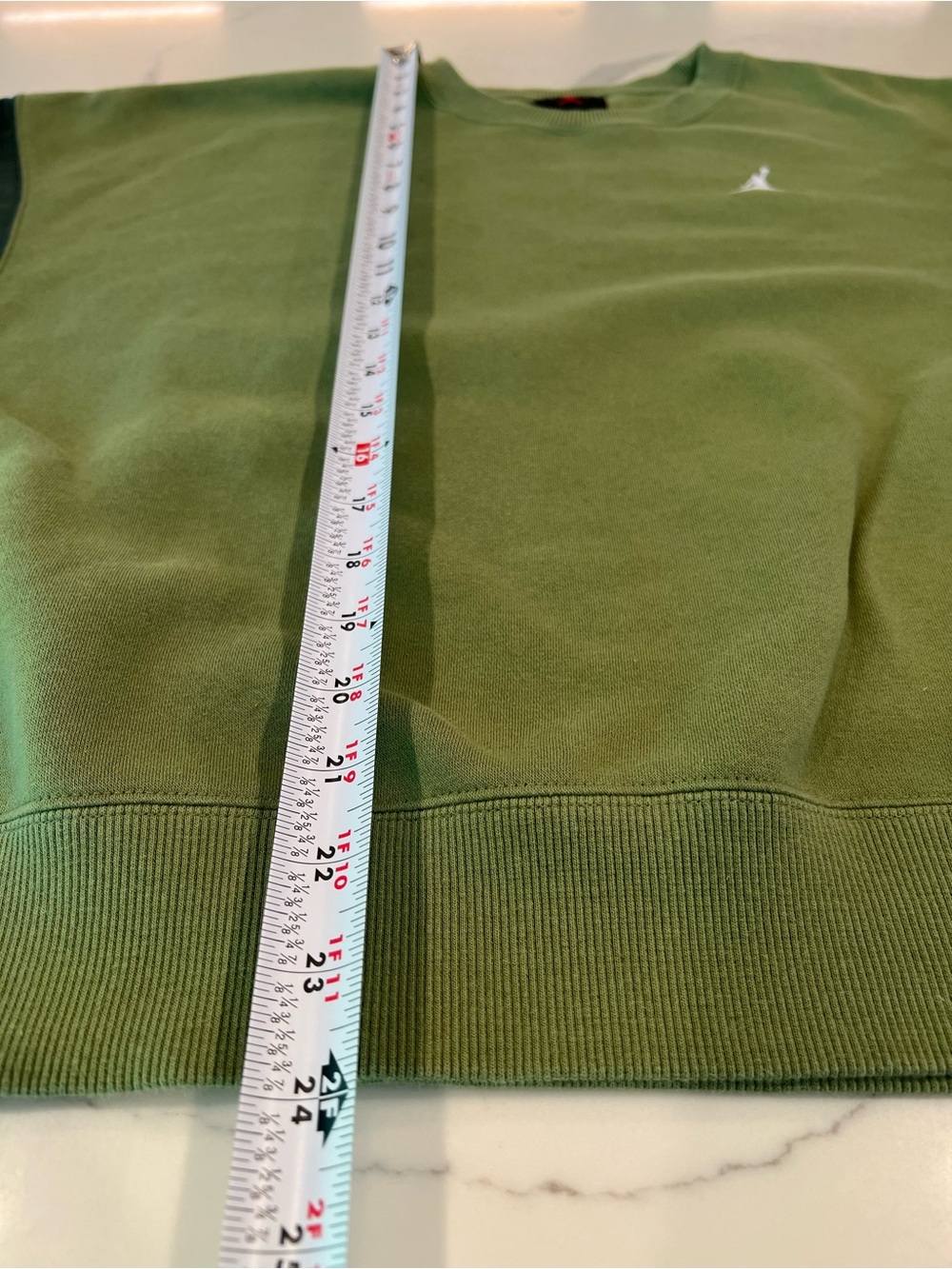 Jordan Colorblock Crewneck Sweatshirt - Olive, Beige, Black - Picture 6 of 11